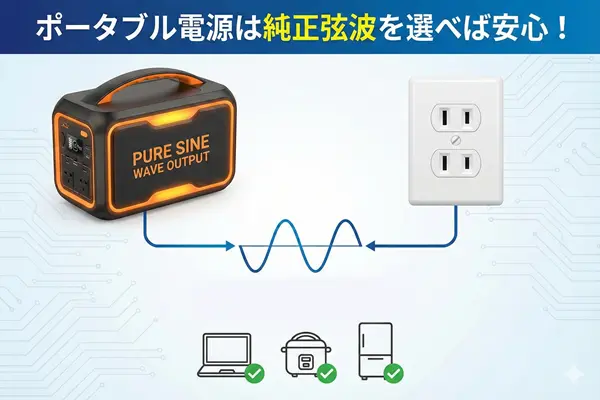 ポタ電と家庭用コンセント